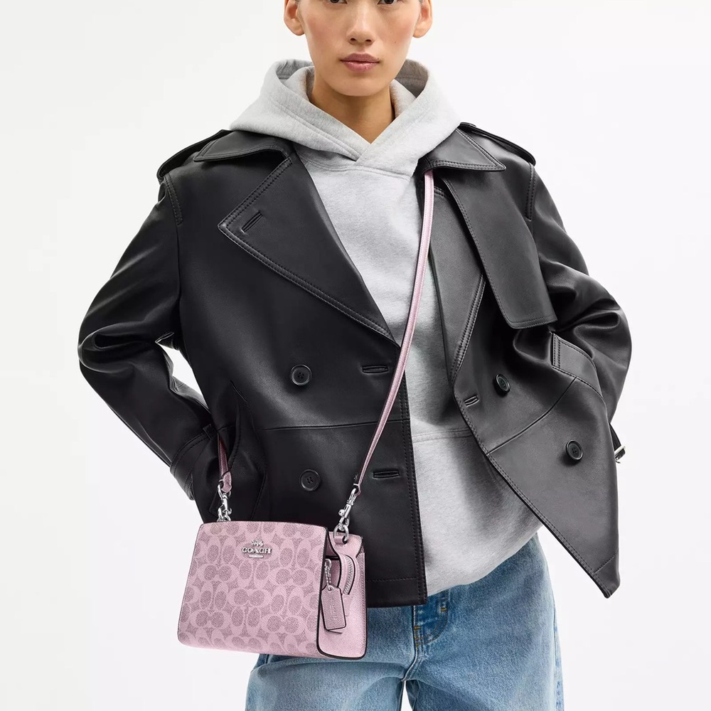 Coach Pink Signature Crossbody Bag - Picture 2 of 12